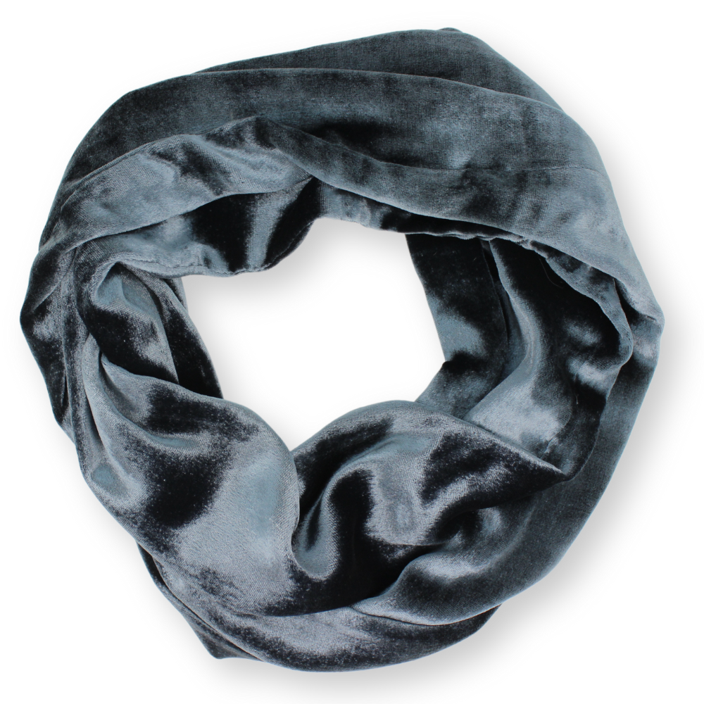 Dana Herbert – Cachecol - Mulher por atacado – Lenço infinito de veludo de seda3