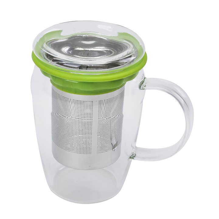 Infusore a tazza in vetro boro per la vendita all'ingrosso da parte di KEY Company