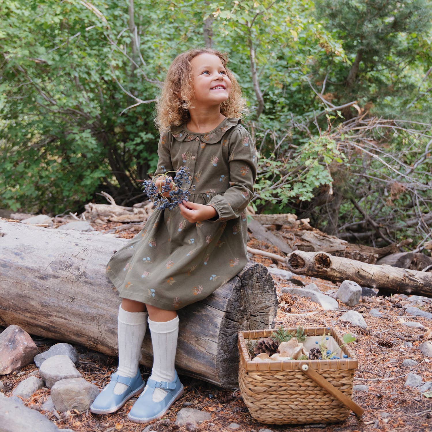 City Mouse Studio – Engroshandel Kjole - Børn – Flæsekravekjole - Lavsvampe7