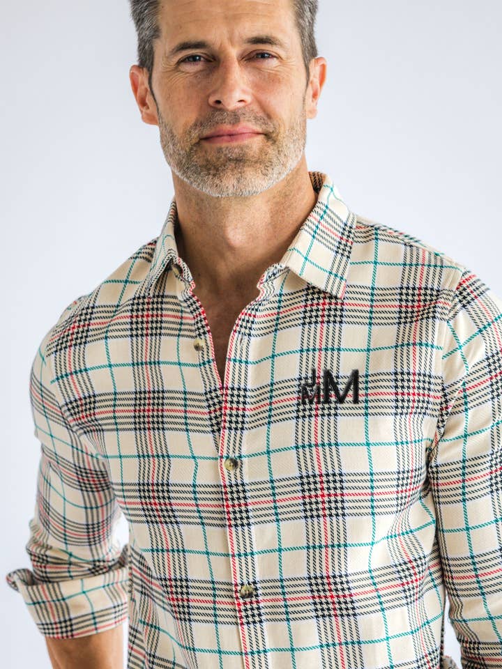 Brown Men's Tannen Plaid Long Sleeve Button Down Shirt
for wholesale on Faire7