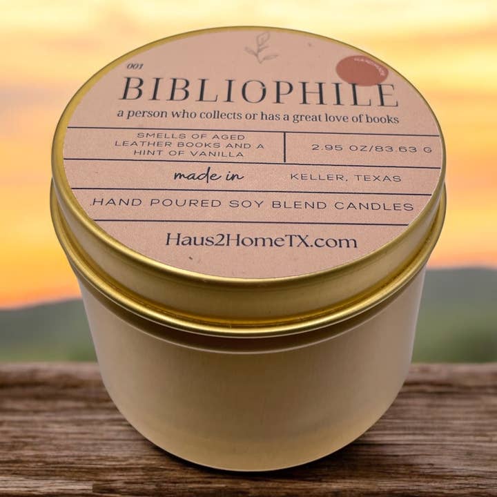 Haus II Home, LLC - Wholesale Jar/Filled Candle - Hand-Poured Candle - Bibliophile