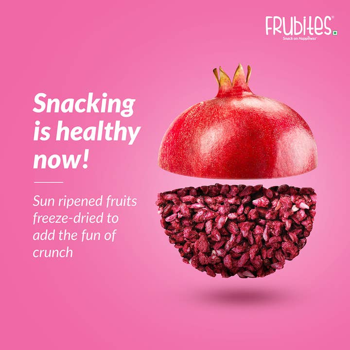 Frubites - Vente Fruits secs/déshydratés - Grenade lyophilisée Frubites | Healthy Fruit Snack