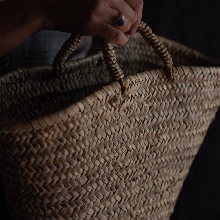 High crafty - Wholesale Basket - Handwoven Palm Leaves Basket – Moroccan Shopping Basket 4
