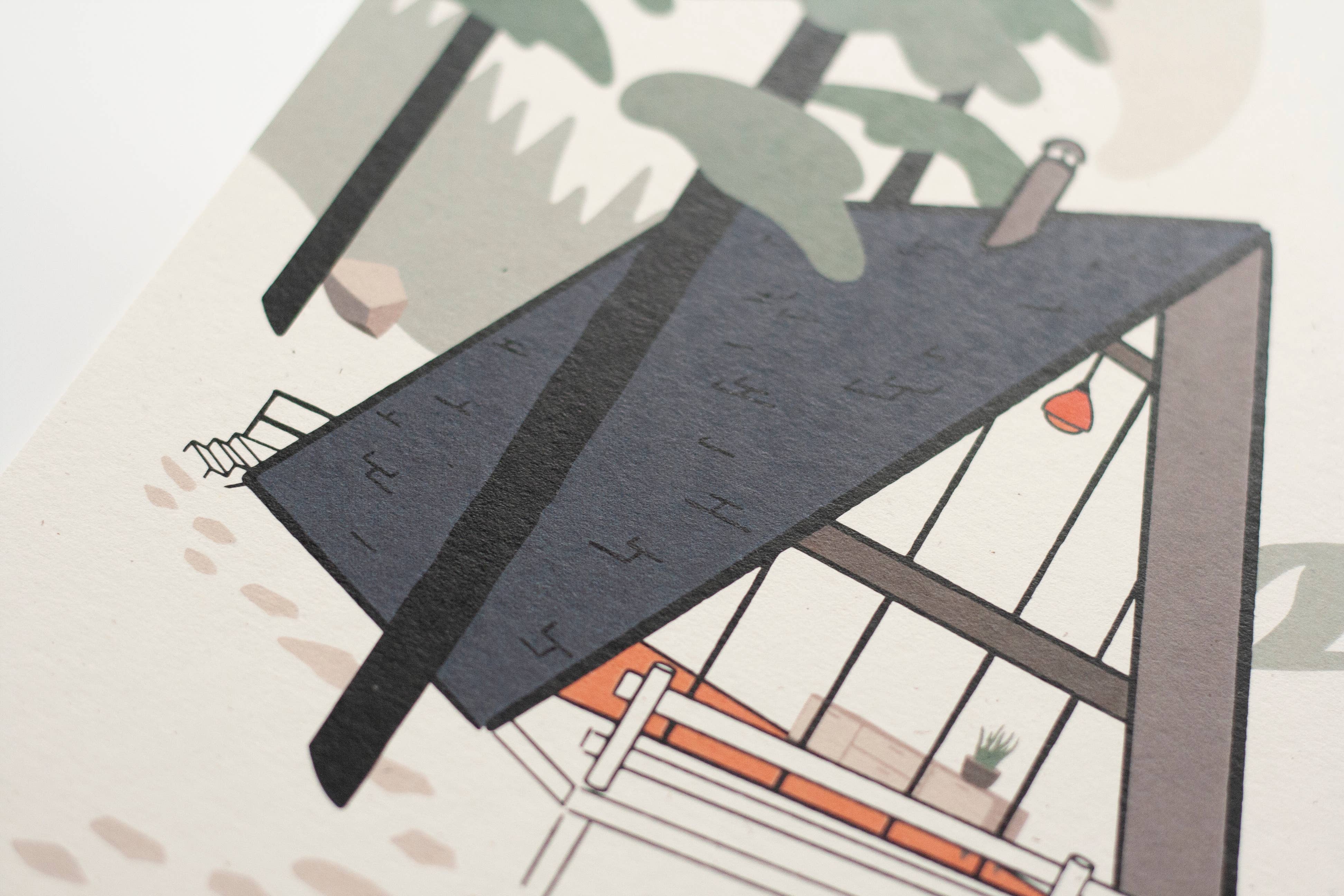 Telegram Print Co. - Wholesale Art Print - Mid Century, Mountain Aframe, 8x10 Print3