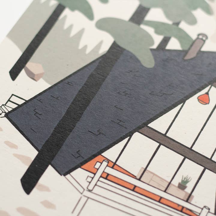 Telegram Print Co. - Wholesale Art Print - Mid Century, Mountain Aframe, 8x10 Print3