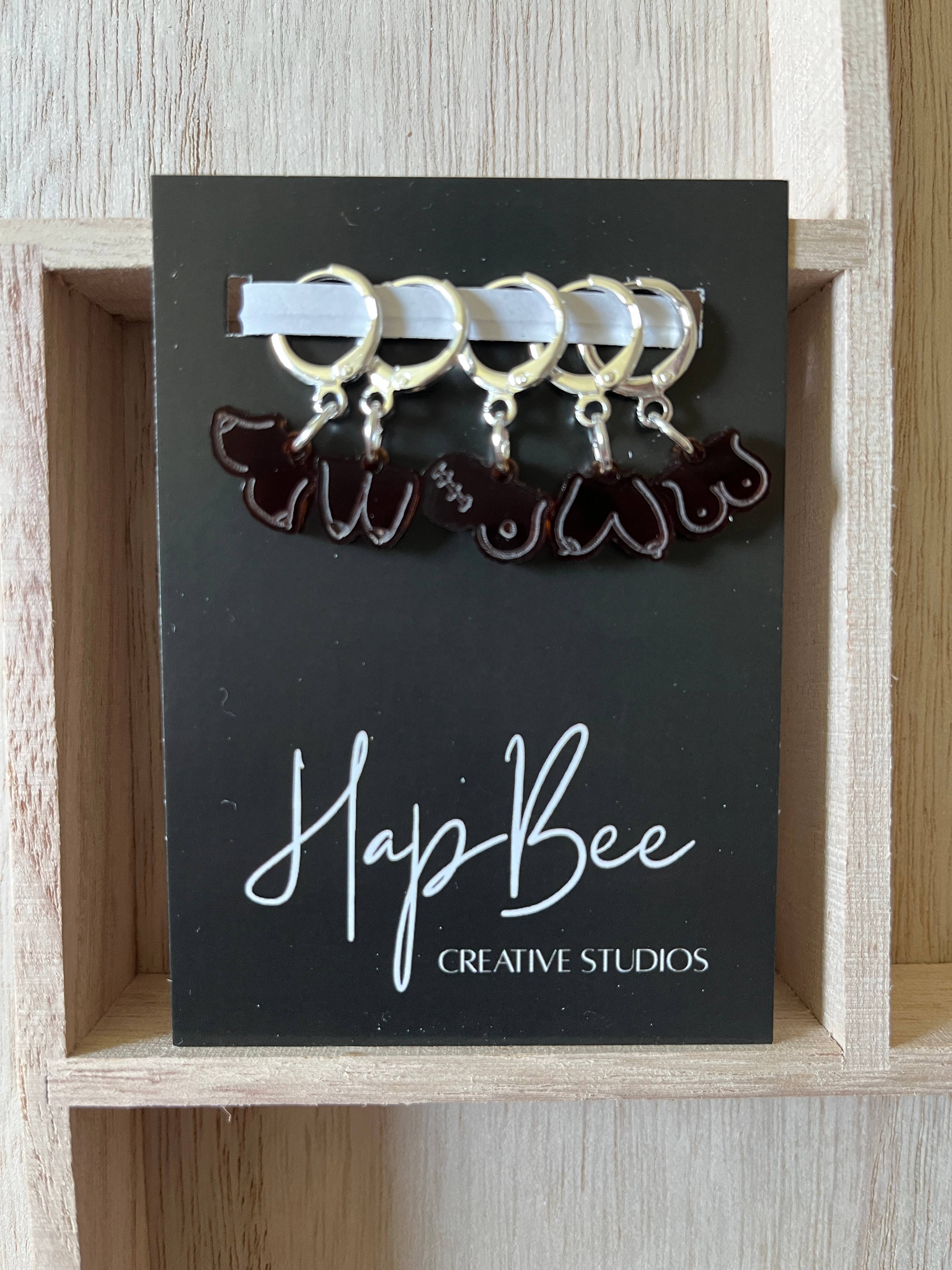HapBee Creative Studios - Wholesale Knitting/Crochet Supplies - A BEVY OF BOOBS Stitch Marker Set2