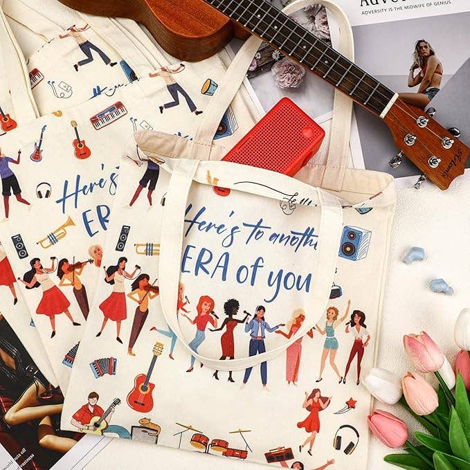 Crover - Wholesale Gift Bag - Music-Themed Canvas Tote Bags1