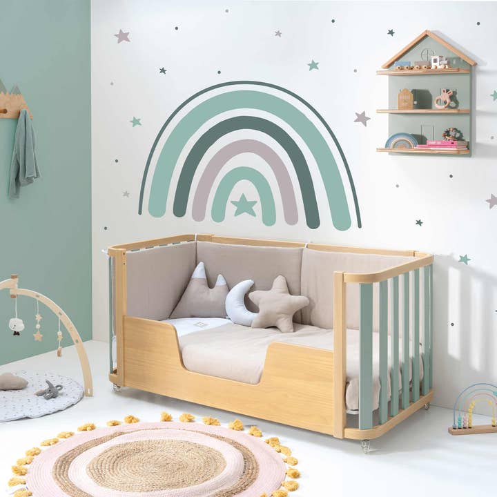 REMOVED BRAND - Wholesale Bed - Kids & Baby - Mini crib-bed-desk (4in1) wood/green · Crea Plus Tre C351-M50573