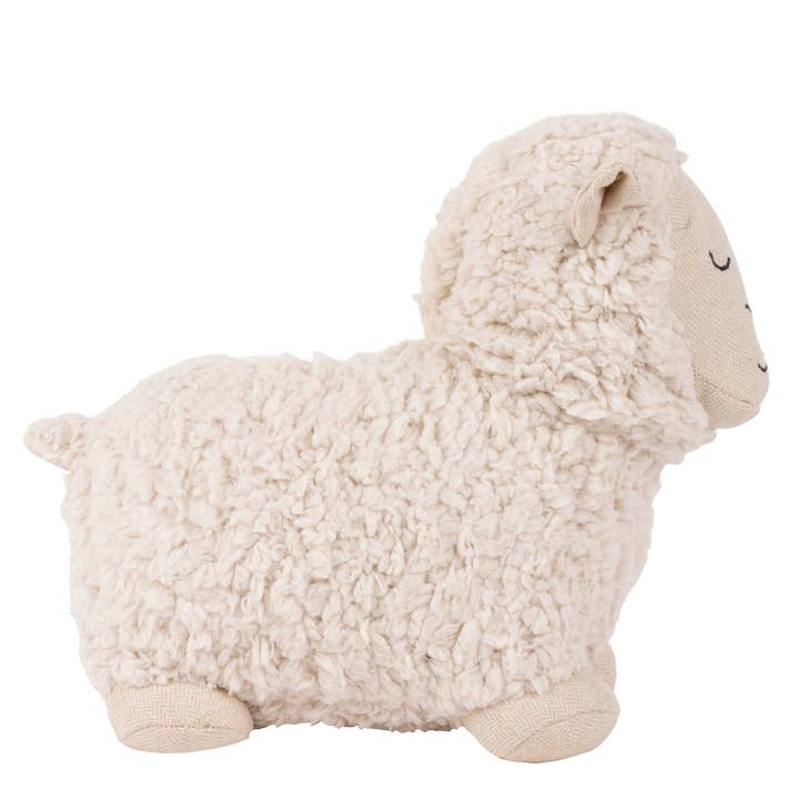 Sheep Shearling Fleece Door Stop White for wholesale on Faire