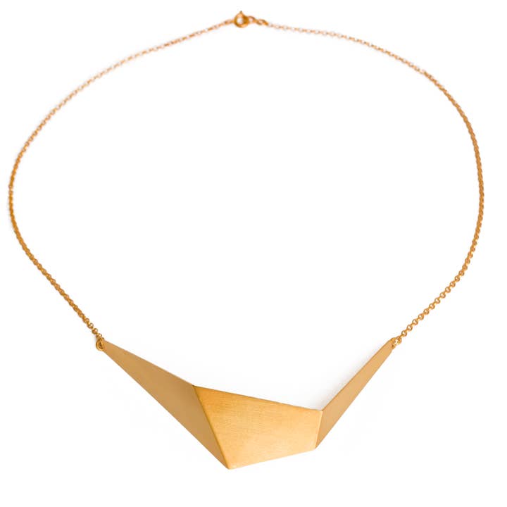 Elina Briede Jewelry - Wholesale Pendant/Charm Necklace - Architectural gold necklace