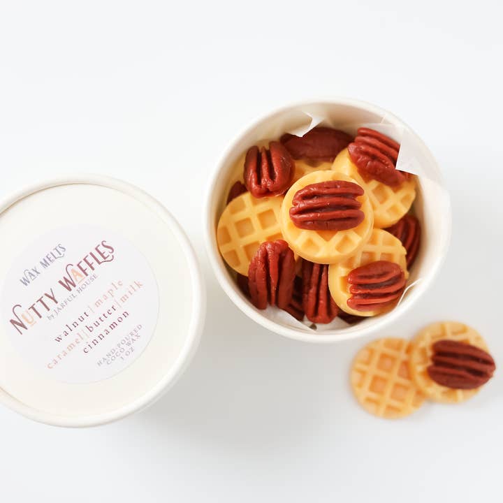 Jarful House - Wholesale Wax melt - Nutty Waffles Wax Melts - Waffle & Pecan Shapes, Sweet Maple1
