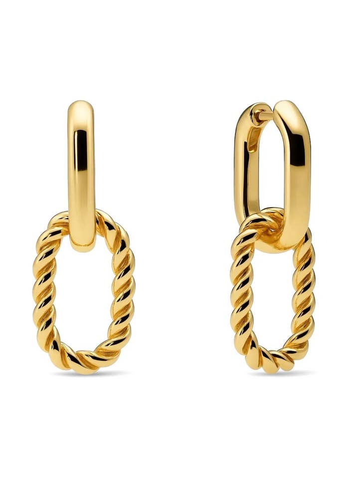 Louisa Double Hoops for wholesale by Sunny Sunday