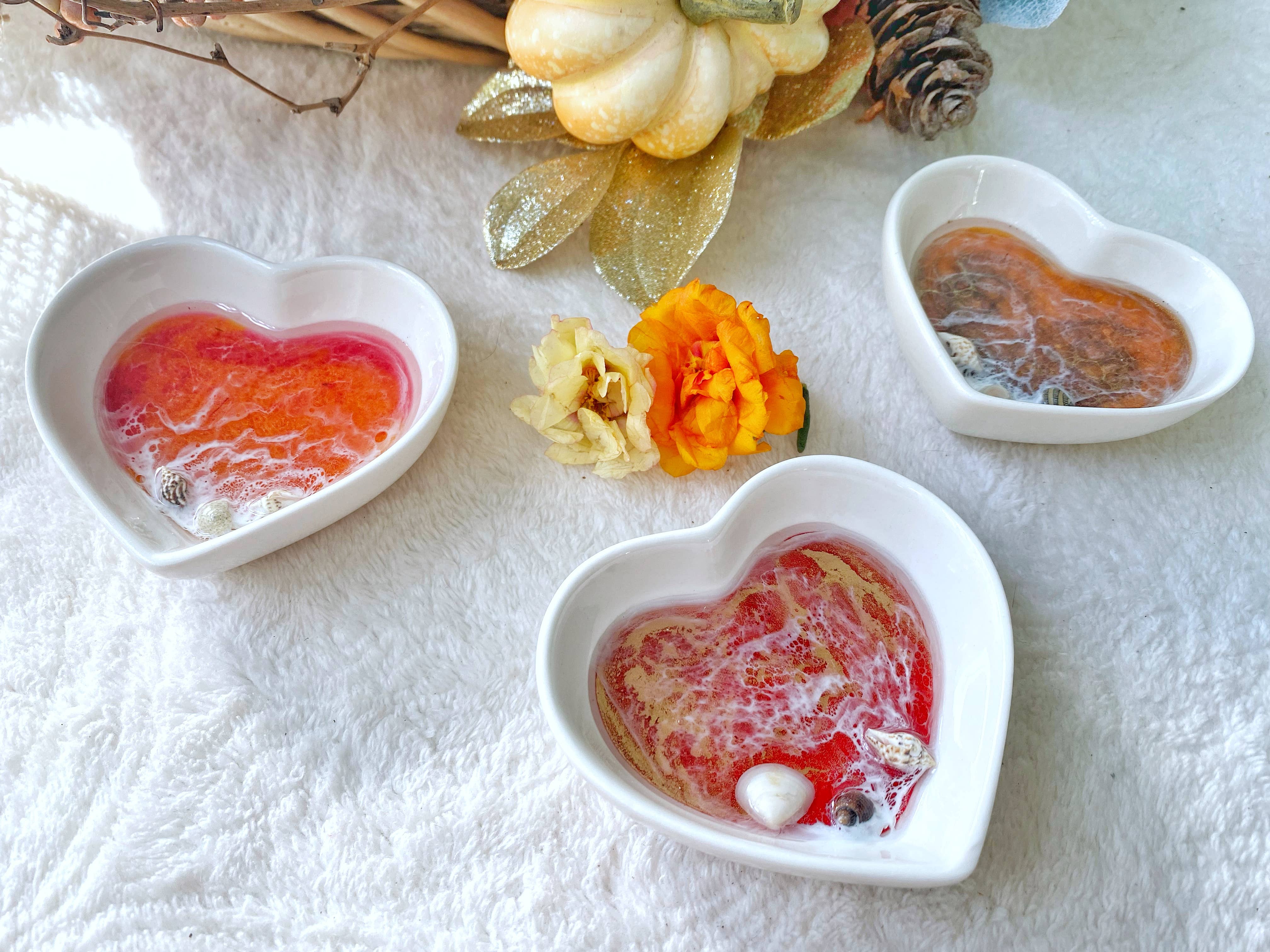 TBM Creations LLC – Großhandel Schmuckschalen – Hergestellt in Hawaii Ocean Schmuckschale, hergestellt auf Maui | Resin Heart2