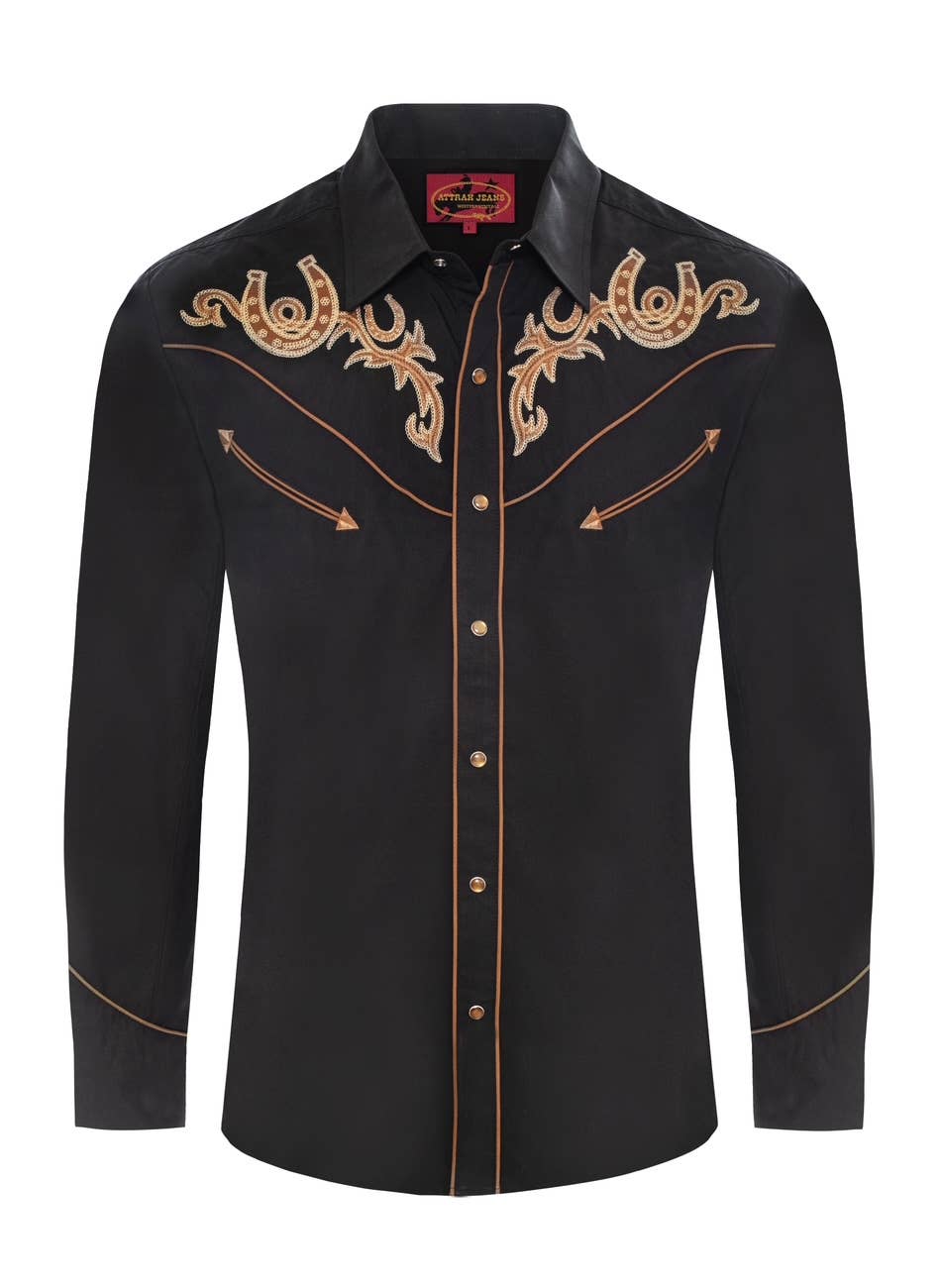 TM Exposure - Wholesale Button Down Shirt - Men's - Men's Western Embroidery Shirt