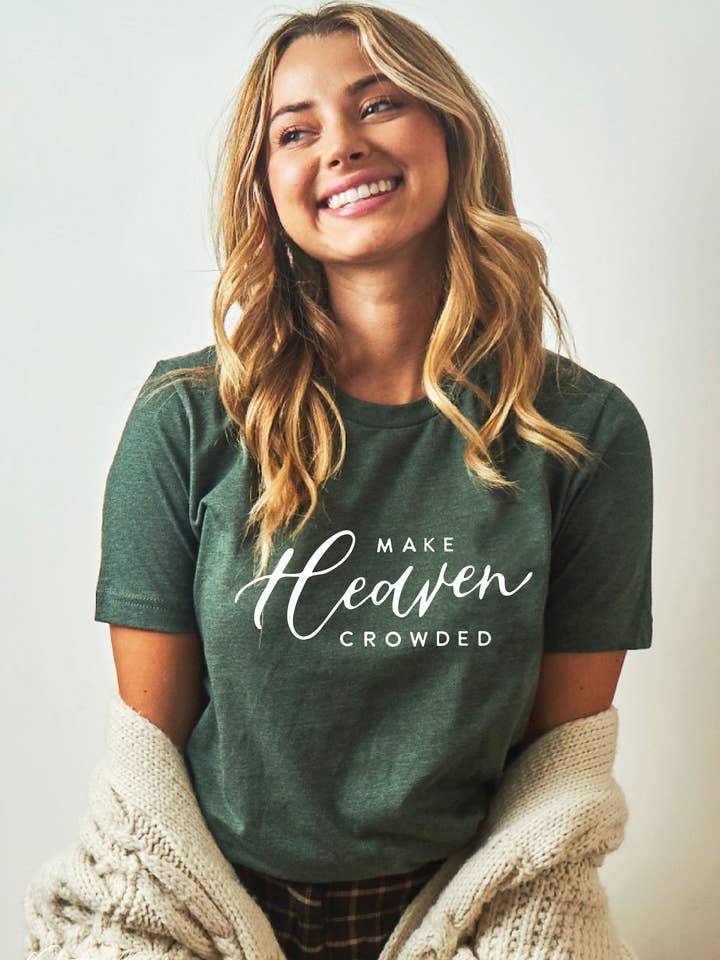 OAT COLLECTIVE - Wholesale Screen Printed T-Shirt - Women's - MAKE HEAVEN CROWDED Graphic T-shirt 7