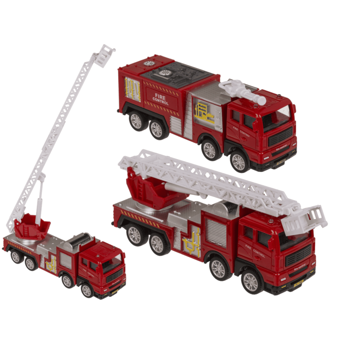 Out of the blue KG - Wholesale Toy Car/Truck - Kids - Fire Engines, friction motion with moveable0