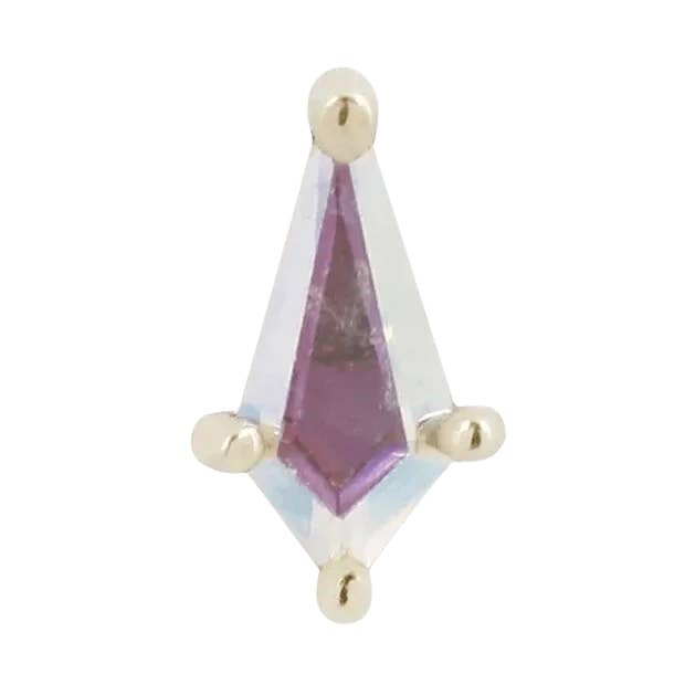 Mini Soho - Kite Cut Mercury Mist Topaz - Threadless End for wholesale by Piercing-zone