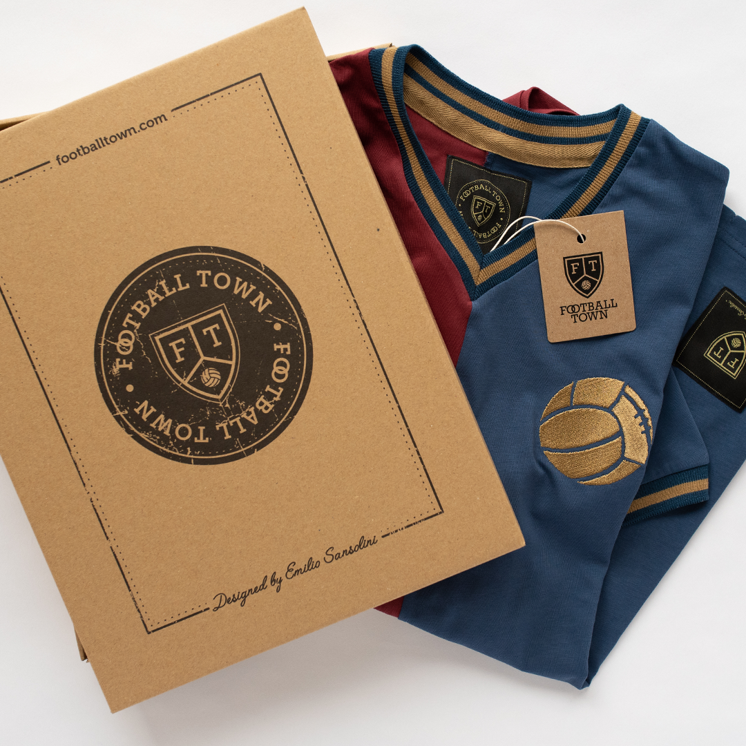 Football Town - Vendita all'ingrosso Maglietta serigrafata - Uomo - Rossoblau3