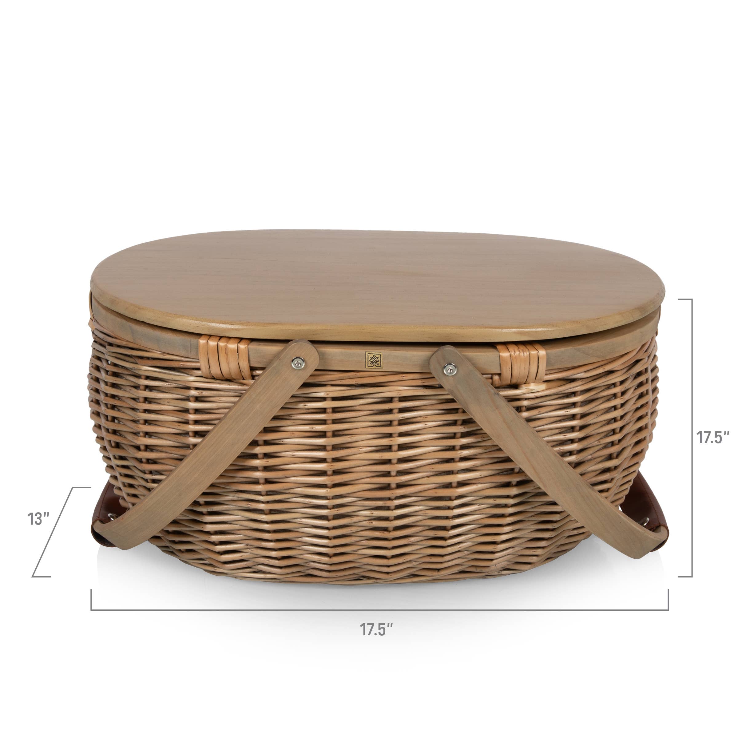 Beige Sequoia Picnic Basket for wholesale on Faire11