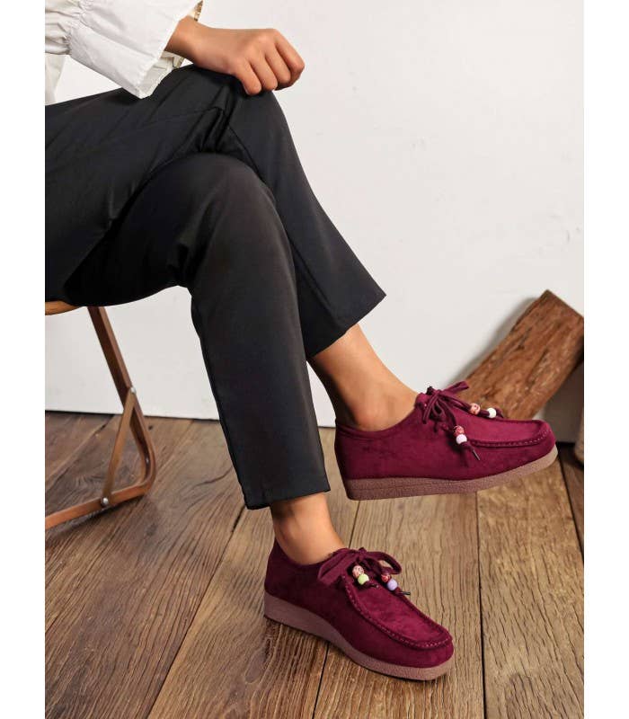 SWEET MAGIC SHOES & BAGS - Wholesale Lifestyle Sneakers - Women's - CASUAL SUEDE SHOE WITH RUBBER SOLE1