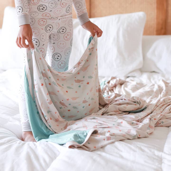 Poppy and rows - Wholesale Bedding Blanket - Kids & Baby - Electric Check Blanket0