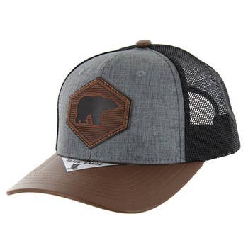 OLIVE KHAKI SM289 BEAR , TRUCKER, BASEBALL CAP, HAT for wholesale on Faire1