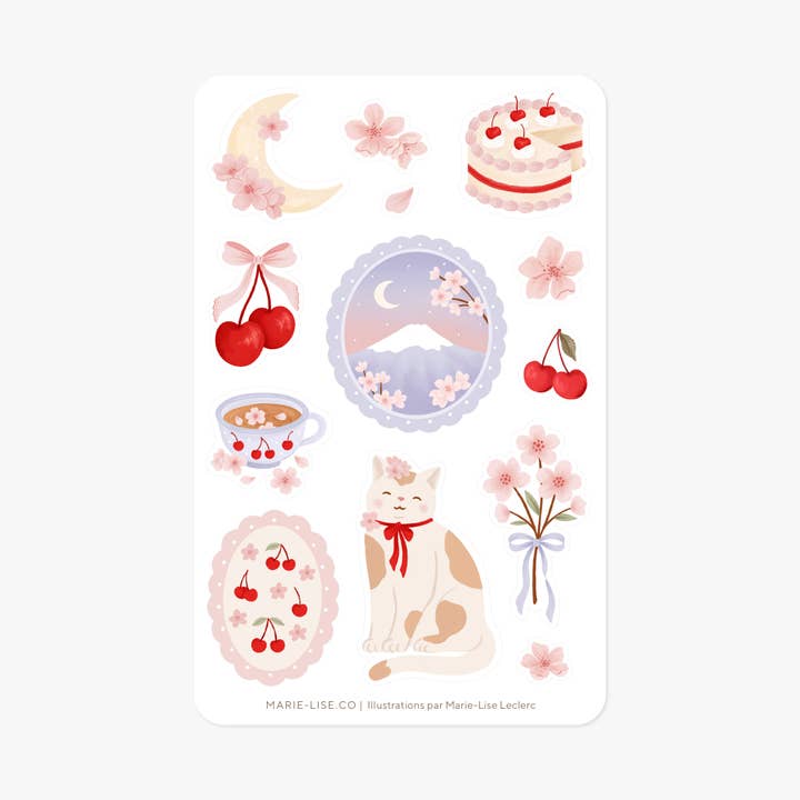 Marie-Lise Illustration - Wholesale Sticker - Autocollantband - Sakuras