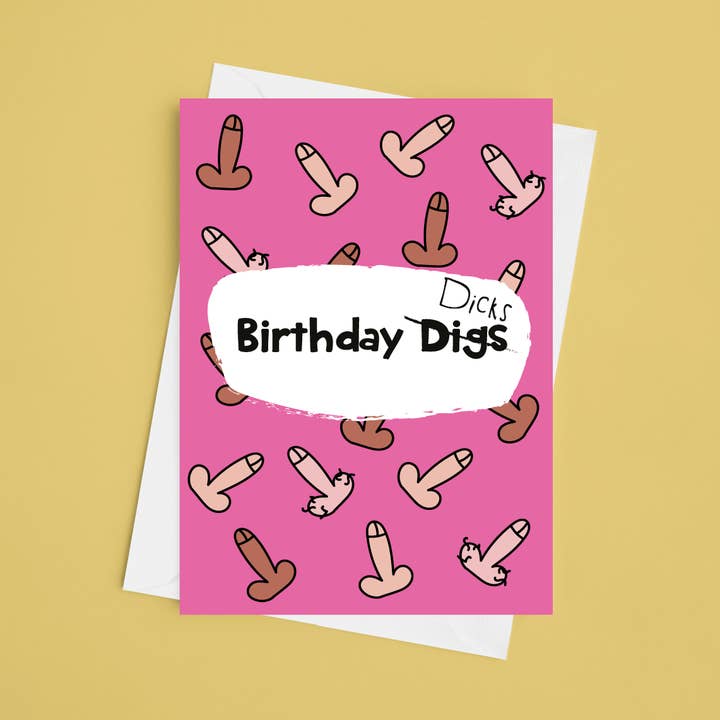 Birthday Dicks Geburtstagskarte, 5 x 7 für den Großhandel von Laura Lonsdale