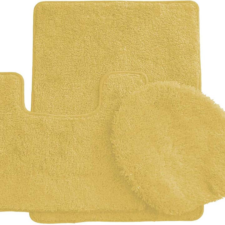 Ben & Jonah – wholesale Bath mat set – Simple Elegance by Ben&Jonah 3 Piece Bath Rug Set: 1 Bath Rug , 1 Contour Mat and 1 Toilet Seat Cover