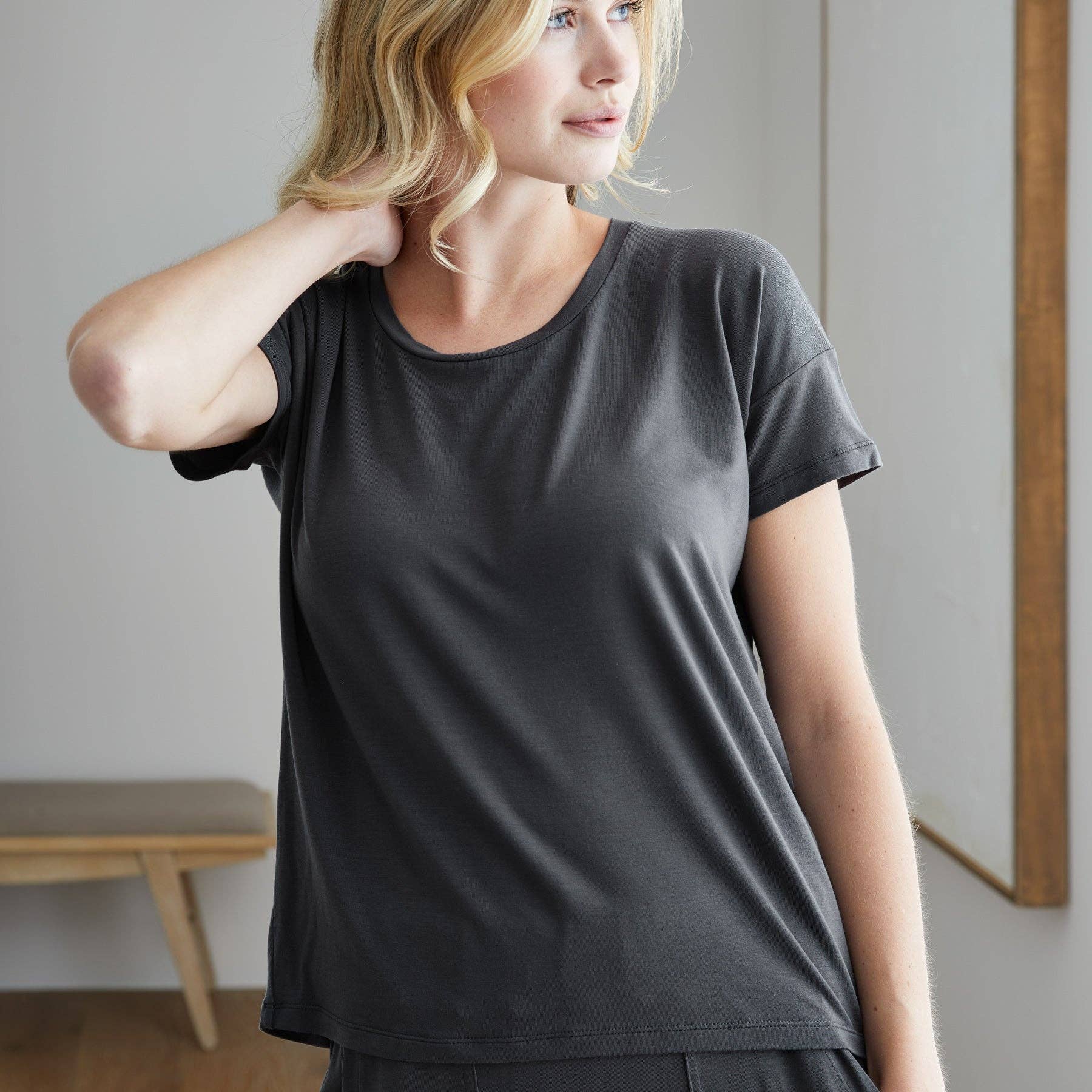 SIJO - Wholesale Lounge Top - Women's - SoftStretch Short Sleeve Tee12