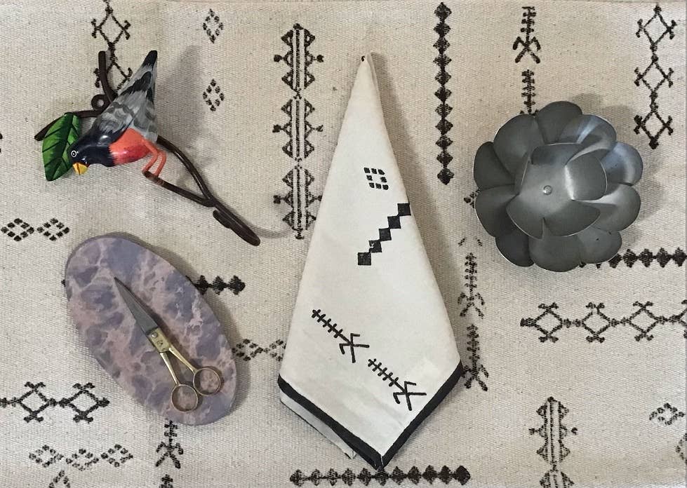 natural habitat - Wholesale Dinner & Cloth Napkin - Napkins Tunis Black/Natural2