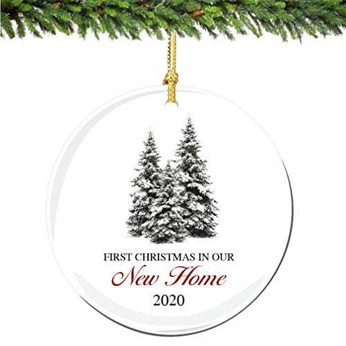 1st Christmas in New Home 2025 Winter Trees Ornament for wholesale by City Souvenirs