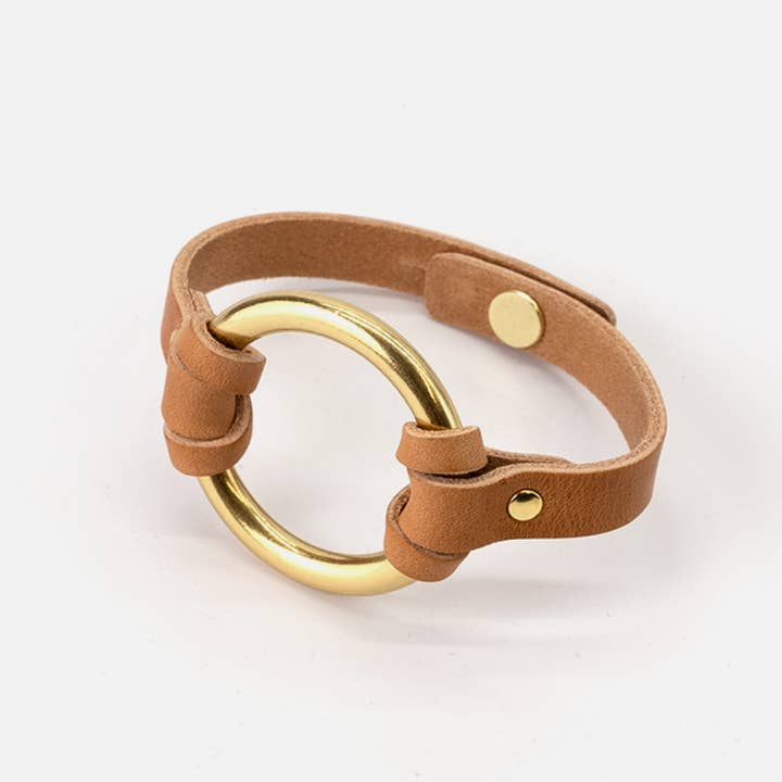 Range Leather Co. - Wholesale Bangle Bracelet - Equestrian-Inspired Chinati O-Ring Leather Bracelet0