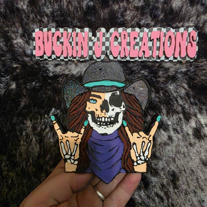 Cowgirl Rocker Handmade Car Air Freshener for wholesale by Buckin J Creations