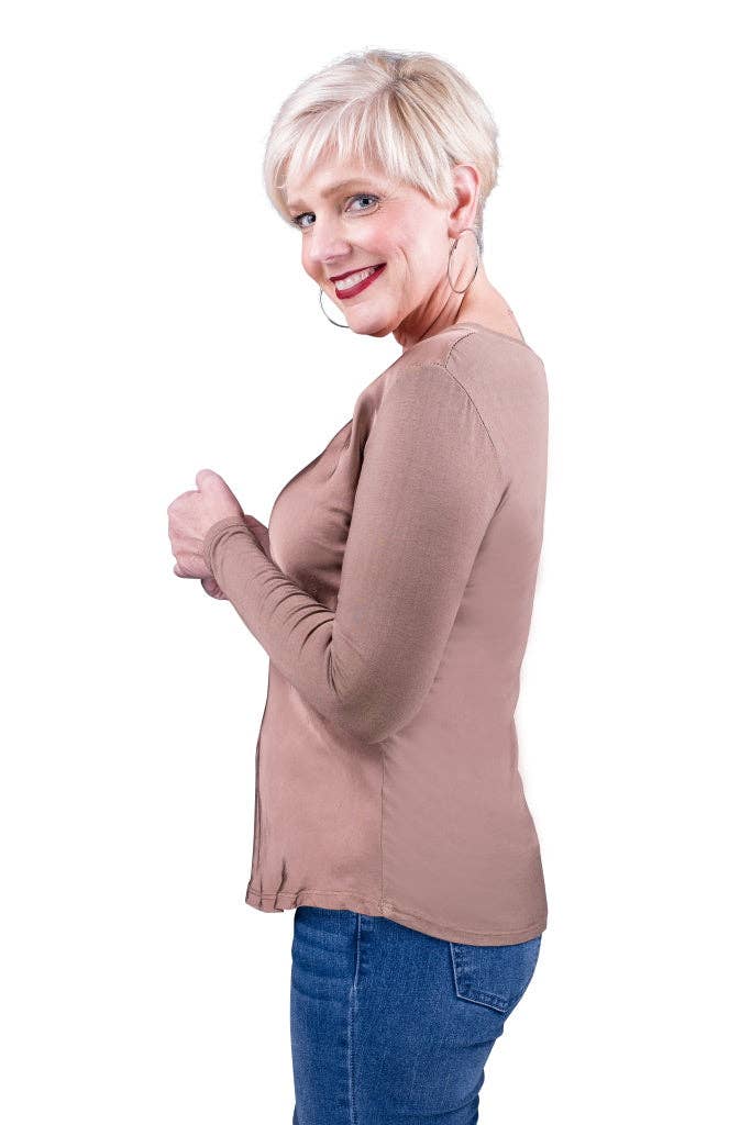 TINA Stephens Italy/Tees By Tina - Wholesale T-Shirt - Women's - Everly Viscose Sheen Top (BLS137)14