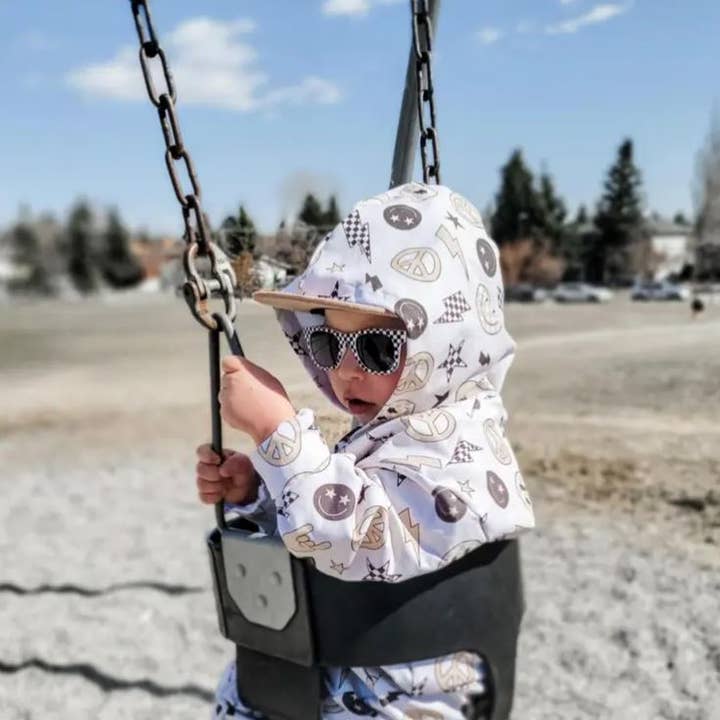 Baby & Toddler Tan Lightning Bolt Happy Face Joggers and other Purchase Wholesale t shirts under $1. Free Returns & Net 60 Terms on Faire trending on Faire.