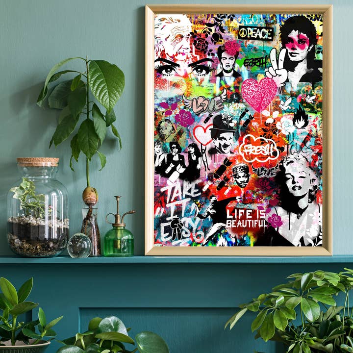 Ink & Drop - Wholesale Art Print - Graffiti Wall Urban Art Print1