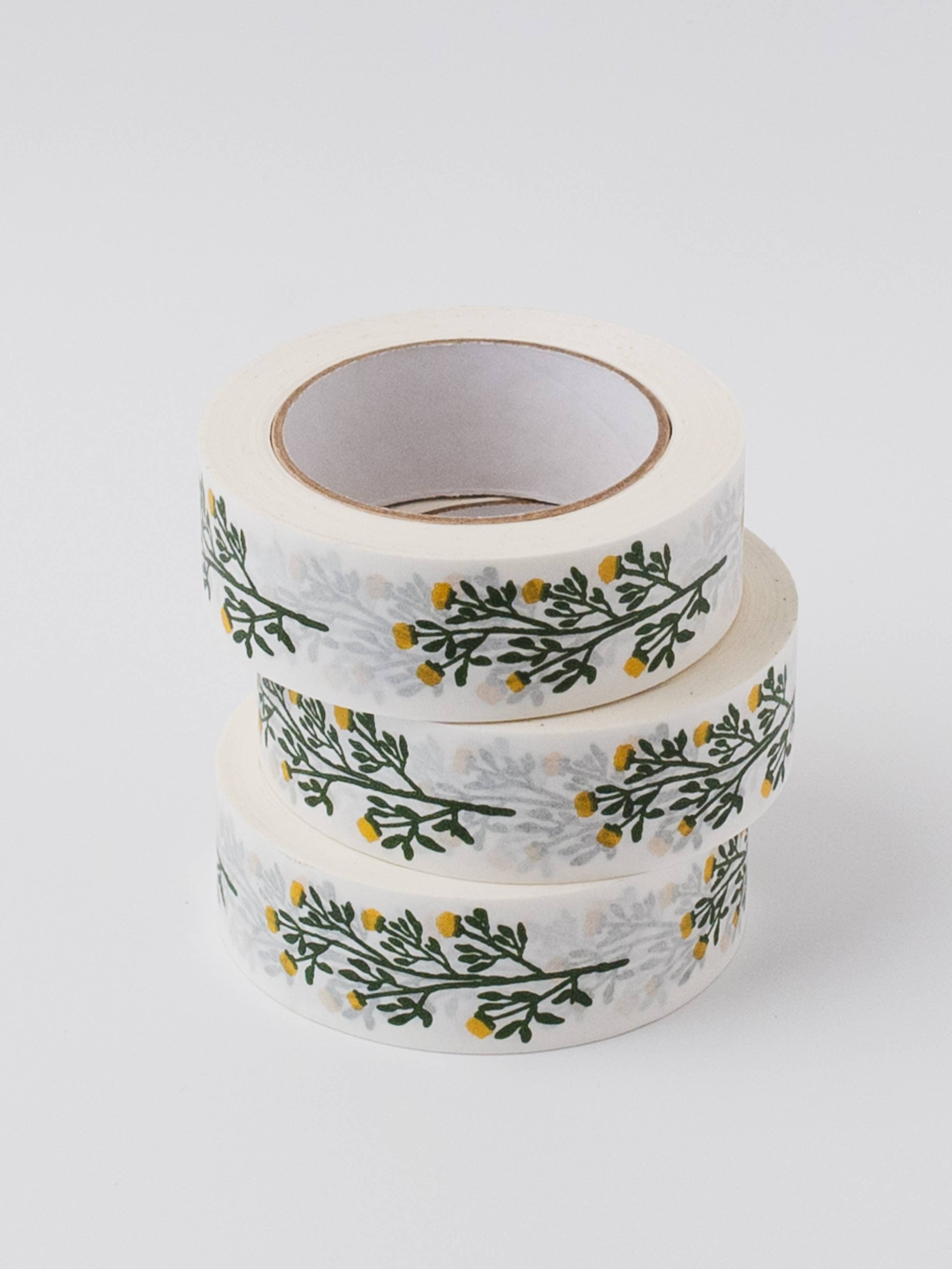 Ruby & Bo – wholesale Tape – Yellow Wildflower Paper Tape 36mm x 50m3