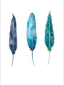 Postkort - Fjer for engroshandel hos Wander by Elise