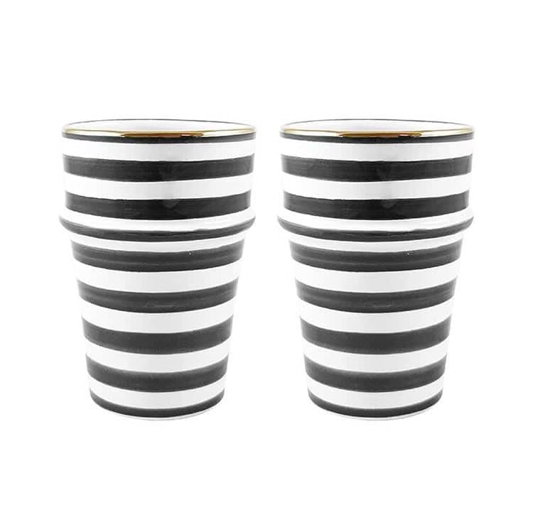 High crafty - Vente Tasse à café/thé - Tasses en céramique marocaine faites à la main avec ornements en or pur1