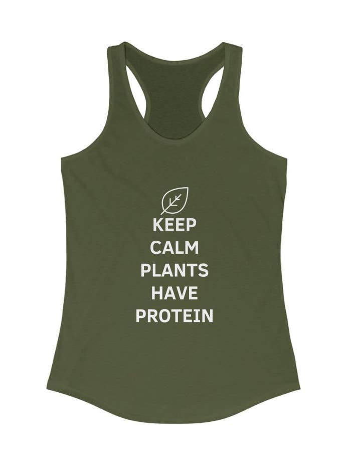 Camiseta sin mangas Keep Calm ideal para mujer para venta al por mayor de Plant Babes