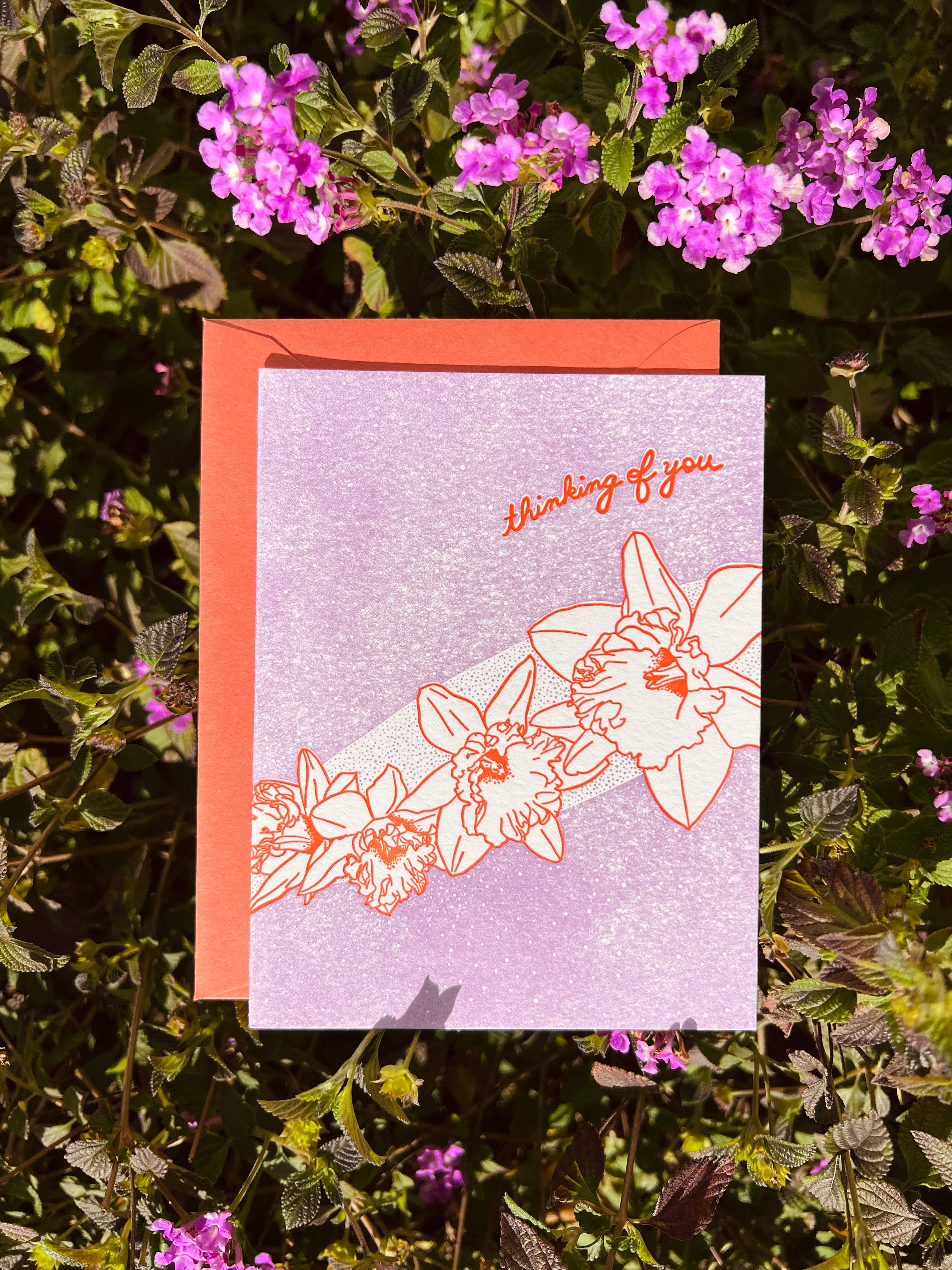 Helen Edna - Wholesale Thinking of You Card - Thinking of You Daffodils Card - Spring Greeting Card1
