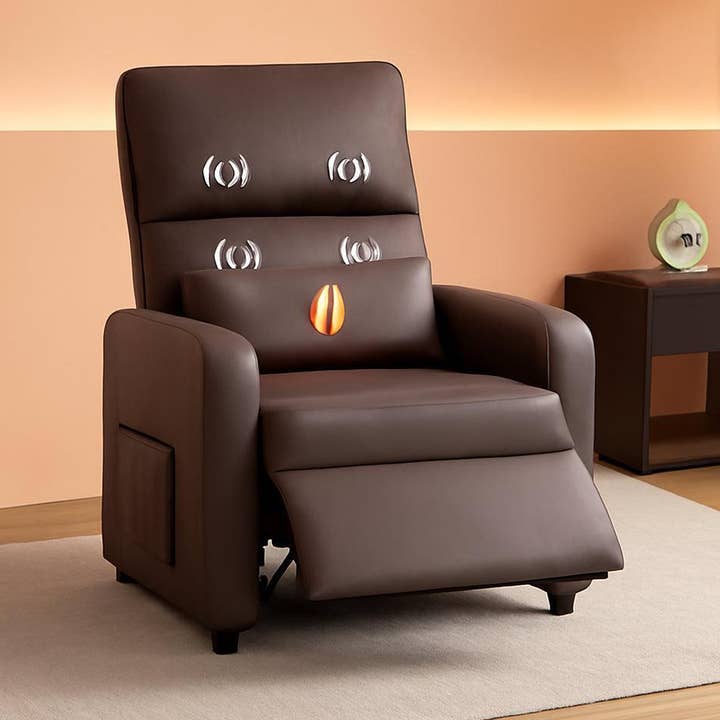 Power Recliner Chair With Heating Massage Tall Back for wholesale by ShipItFurniture