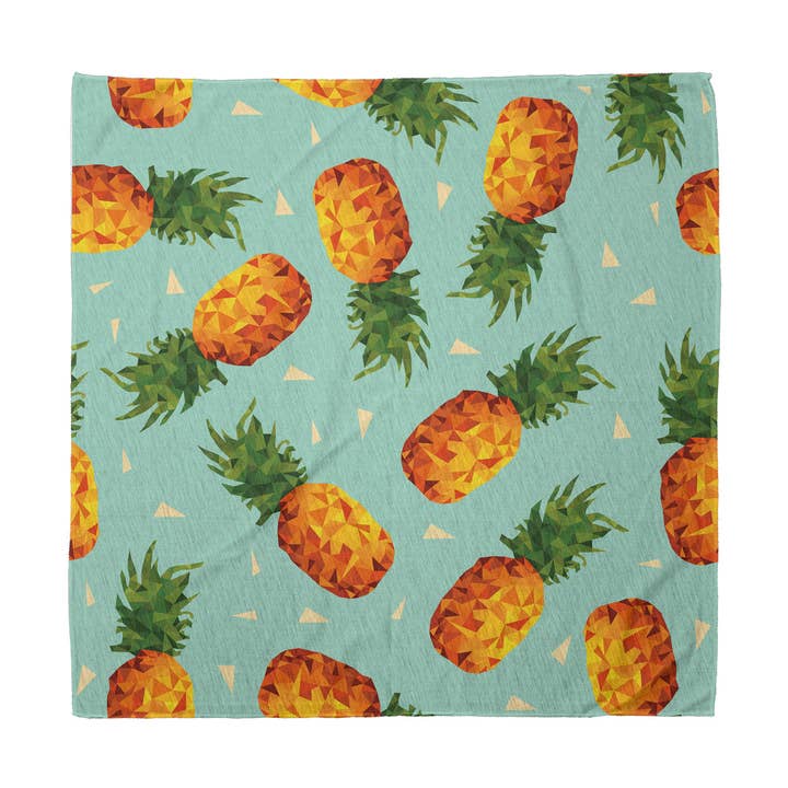 Bandeau Tropical Ananas Amour d'Été Imprimé Fruit Rétro 22" pour la vente par Ambesonne