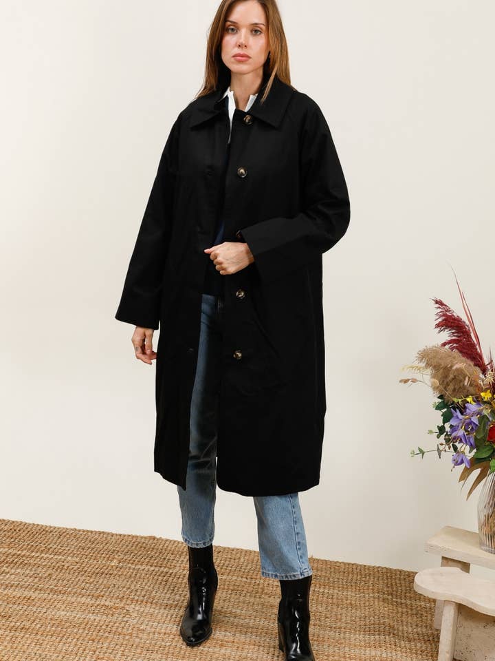 MOOYA - Wholesale Trench Coat - Women's - Long cotton trench coat with paisley lining - MY028