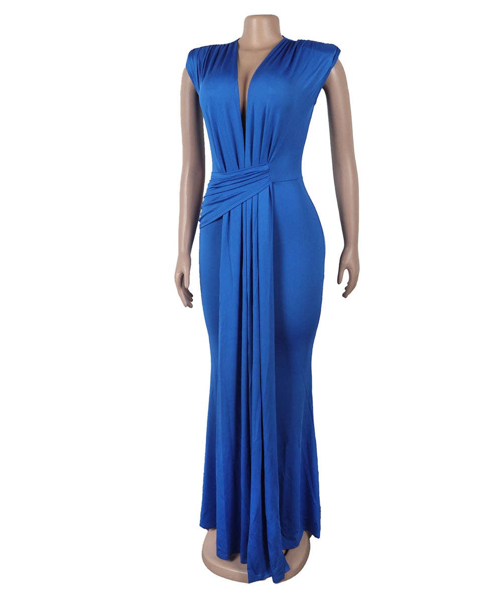 Aria Romance - Wholesale Formele jurk - Dames - Mouwloze Bodycon Midi Jurk12