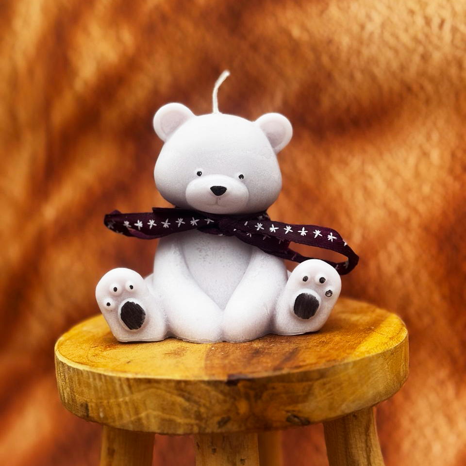 Viini Fire - Venta al por mayor Velas de diseño llamativo - Vela oso bebé2