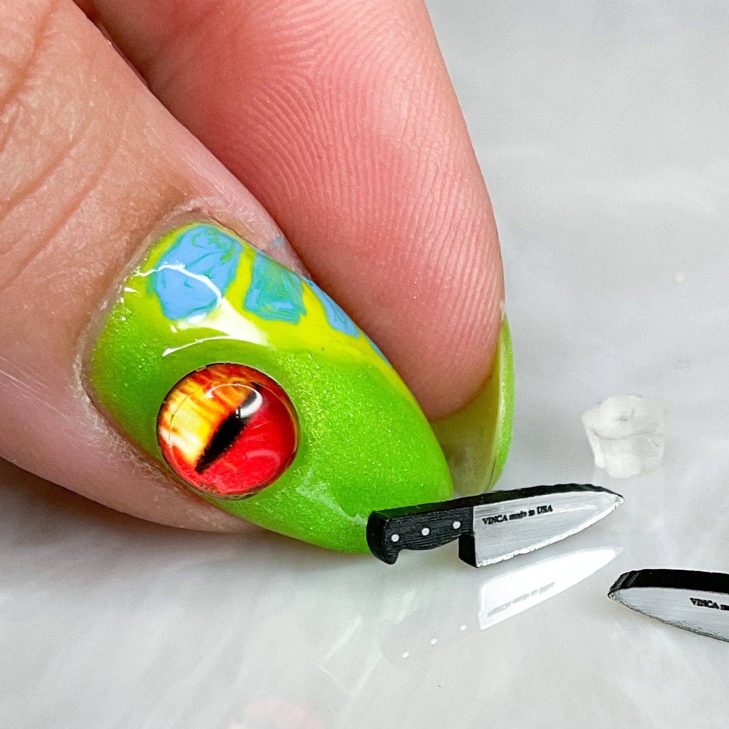 Vinca - Vente Clous d'oreille - Boucles d'oreilles couteau de chef minuscule 1/2" en argent4