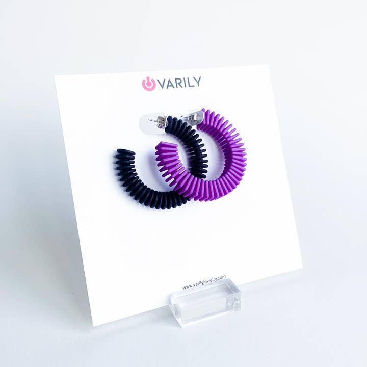 VARILY - Wholesale Dangle Earrings - Geometric Mismatched Earrings - Optical