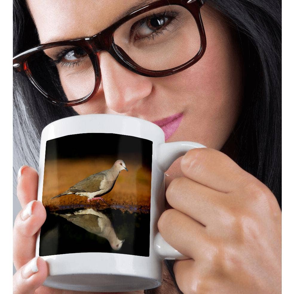 3dRose - Wholesale Coffee Mug - 3dRose, White-tipped dove, Leptotila verreauxi by pond., Mug9